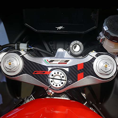 labelbike - 3D Harz Aufkleber für die Gabel-Lenkerplatte kompatibel mit Mv Agusta F3 2021 Motorrad von LABELBIKE