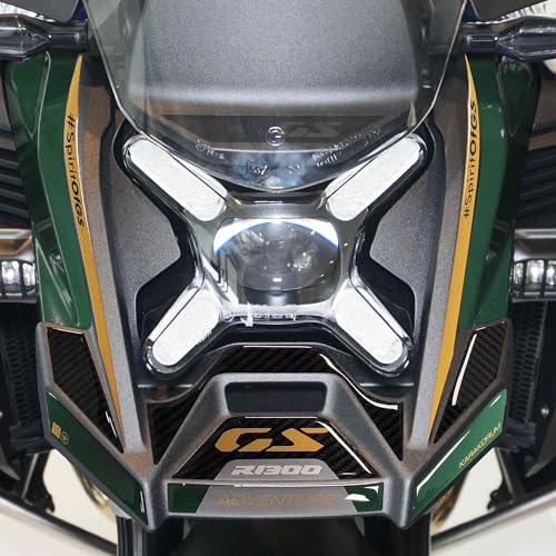 labelbike - 3D Harz Aufkleber zum Schutz und zur Dekoration des Frontschnabels des Motorrads kompatibel mit BMW R1300GS Adventure - Grün von LABELBIKE