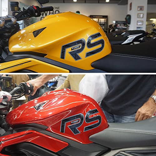 labelbike - 3D Harzaufkleber Dekorationen und Seitenschutz für den Motorradtank kompatibel mit Triumph Street Triple 765 RS 2023 von LABELBIKE