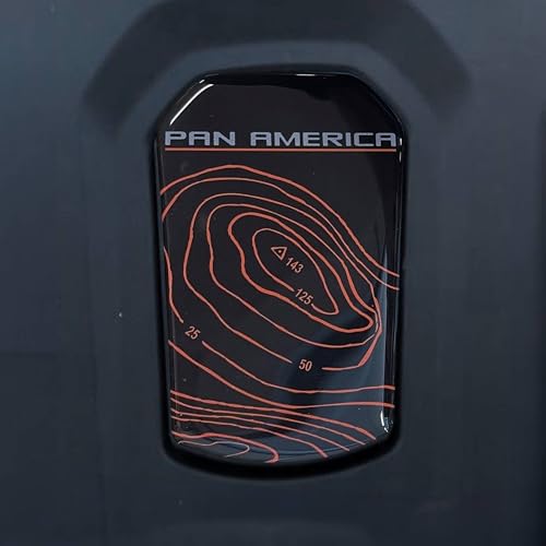 labelbike - 3D Motorrad-Tankschild-Aufkleber kompatibel mit Harley Davidson Pan America - Orange von LABELBIKE