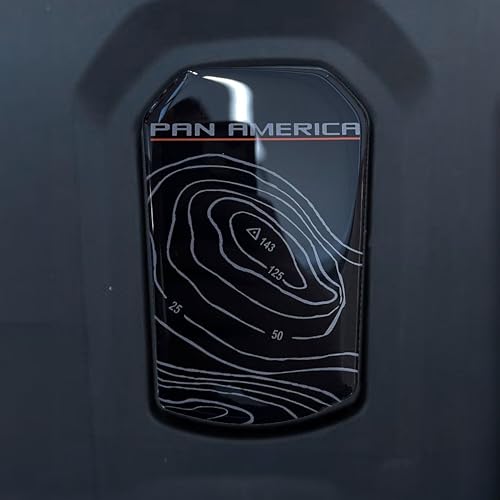 labelbike - 3D Motorrad-Tankschild-Aufkleber kompatibel mit Harley Davidson Pan America - Schwarz von LABELBIKE