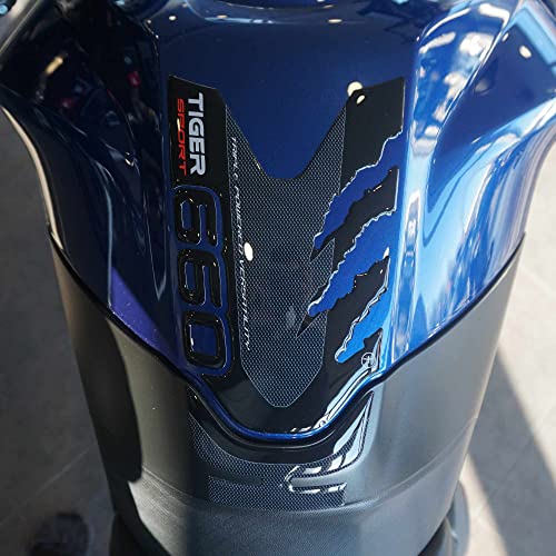 labelbike - 3D Tankpad Aufkleber aus Kunstharz Dekorationen und Motorrad-Tankschutz kompatibel mit Triumph Tiger 660 Sport von LABELBIKE