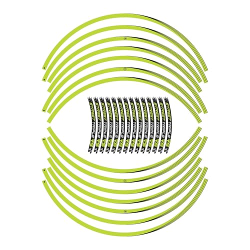 labelbike - Aufkleber Streifen Motorrad Felgen Räder 17 Schutz-Kit kompatibel mit Triumph Street Triple 765 RS - Farbe Gelb von LABELBIKE