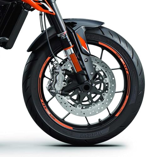 labelbike - Aufkleber Streifen Motorrad Felgen Räder Schutz Kit kompatibel mit KTM 790 Duke 2018-2024 von LABELBIKE