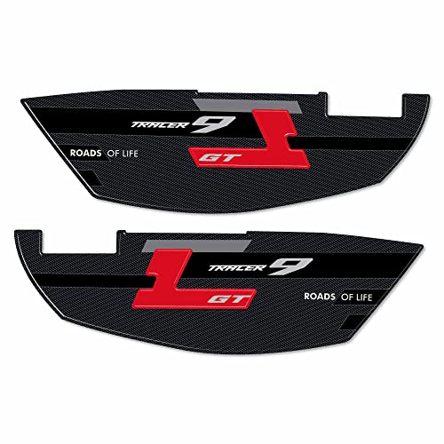 labelbike - 3D Aufkleber aus Harz für Motorrad Seitentaschen-Schutz kompatibel mit Yamaha Tracer 9 GT Rot von LABELBIKE