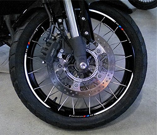labelbike - Aufkleber Streifen Motorrad Felgen Räder Schutz Kit kompatibel mit BMW GS ADVENTURE ab 2014 von LABELBIKE