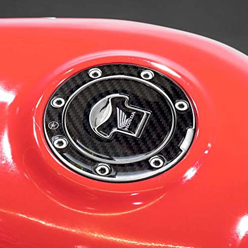 labelbike - Offiziell lizenzierter Honda Aufkleber, Dekoration und Schutz aus 3D-Gelharz für 7-Loch Tankdeckel des Motorrads - weißes Honda-Logo labelbike - Offiziell lizenzierter Honda Aufkleber, Dekoration und Schutz aus 3D-Gelharz für 7-Loch Tankdeckel des Motorrads - weißes Honda-Logo von LABELBIKE