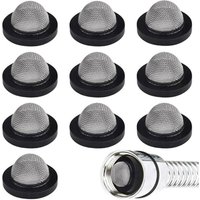 Lablanc - 10 Stück Schlauchunterlegscheibe O-Ring-Dichtung Duschkopf-Netzfilter Edelstahldichtung für 3/4 Zoll Gartenschlauch Waschmaschine und Kit von LABLANC