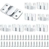 10 Stück verdeckte Unterputzhalterung, robuste ineinandergreifende Aufhängehalterungen, Möbelverbinder, Wandbehänge aus Edelstahl für Bilder, 10 Stück verdeckte Unterputzhalterung, robuste ineinandergreifende Aufhängehalterungen, Möbelverbinder, Wandbehänge aus Edelstahl für Bilder, von LABLANC