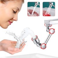 Lablanc - 1080° drehbare Universal-Wasserhahnverlängerung, Weitwinkel-drehbarer Roboterarm, universeller Spritzfilter-Wasserhahn, Wasserhahn mit 2 von LABLANC