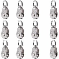 12 Stück 304 Edelstahl M15 Flaschenzug mit Drahtseil 12 Stück 304 Edelstahl M15 Flaschenzug mit Drahtseil von LABLANC