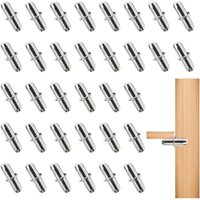120 Stück Regalstützstifte, 5 mm Regalstützstifte, Zapfenstifte, Brettstifte, Einschraub-Regalstützhalterungen für Möbel, Schränke, Regalhalterungen von LABLANC