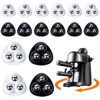 16er-Pack Möbelrollen – 360° selbstklebende Mini-Kugelrollen – mit 3 Stahlkugeln – für Kaffeemaschine, Mülleimer, Küchengeräte 16er-Pack Möbelrollen – 360° selbstklebende Mini-Kugelrollen – mit 3 Stahlkugeln – für Kaffeemaschine, Mülleimer, Küchengeräte von LABLANC