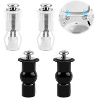 2 Paar Toilettensitz-Befestigungsschrauben, Toilettenbefestigungen, Gummi-Expansionsbolzen, Sitz, Toilettensitz-Expansionsschrauben, passend für die von LABLANC