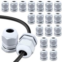 20 Stück M20 wasserdichte Kabelverschraubungen, IP68 Nylon wasserdichte Kabelverschraubungen, für Anschlusskasten, Verteilerkasten, 20 Stück M20 wasserdichte Kabelverschraubungen, IP68 Nylon wasserdichte Kabelverschraubungen, für Anschlusskasten, Verteilerkasten, von LABLANC
