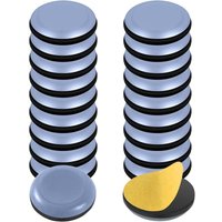 20 Stück Möbelgleiter, Teflon-Stuhlgleiter, selbstklebende Möbelgleiter, Stuhlgleiter, universelle Möbelgleiter für Esstische und Stühle, 20 mm von LABLANC