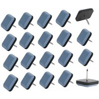 Lablanc - 25 Stück Teflon-Möbelgleiter, 25 mm, selbstklebende Gleiter mit Nägeln für Möbel, selbstklebende Gleiter für Stühle und Sessel von LABLANC
