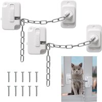 2er-Pack Fensterschlösser mit Schrauben, Fensterbegrenzer für Kinder und Haustiere, verstellbares Fensterschloss für die Tür 2er-Pack Fensterschlösser mit Schrauben, Fensterbegrenzer für Kinder und Haustiere, verstellbares Fensterschloss für die Tür von LABLANC