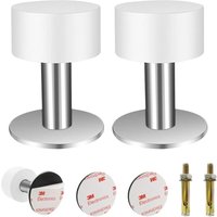 2er-Pack selbstklebender Türstopper aus Edelstahl 304 zur Wandmontage für Türschutz mit 2 Dehnschrauben und 2 Klebstoffen 2er-Pack selbstklebender Türstopper aus Edelstahl 304 zur Wandmontage für Türschutz mit 2 Dehnschrauben und 2 Klebstoffen von LABLANC