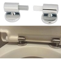 2er-Pack traditionelles und modernes Toilettensitz-Befestigungsset mit Schnellverschluss-Scharnieren mit Soft-Close-Funktion, Scharnieren zur von LABLANC