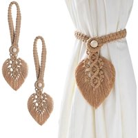 2er-Set Makramee-Vorhang-Raffhalter aus Baumwolle und Polyester, Bohème-Stil von LABLANC