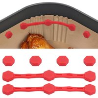 2er-Set Silikon-Magnetschlaufen für Heißluftfritteusen, Magnete für Backpapier-Einlagen in der Heißluftfritteuse verhindern das Verbrennen des 2er-Set Silikon-Magnetschlaufen für Heißluftfritteusen, Magnete für Backpapier-Einlagen in der Heißluftfritteuse verhindern das Verbrennen des von LABLANC