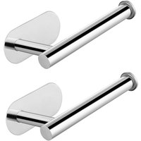 2er-Set selbstklebender Toilettenpapierhalter aus hochwertigem Edelstahl – kein Bohren erforderlich – geeignet für Badezimmer, Küche, Waschküche, 2er-Set selbstklebender Toilettenpapierhalter aus hochwertigem Edelstahl – kein Bohren erforderlich – geeignet für Badezimmer, Küche, Waschküche, von LABLANC