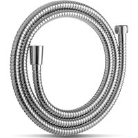 2m Brauseschlauch, Mit Verdrehschutz, Edelstahl Brauseschlauch, Hochdruck Ersatz Brauseschlauch, Für Badarmaturen, Chrom von LABLANC