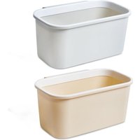 2x Arbeitsplatten-Mülleimer - Hängeeimer - Wickeltisch-Mülleimer - Küchen-Mülleimer aus Kunststoff 26 x 17 x 12 cm - Wickeltisch-Mülleimer in 2x Arbeitsplatten-Mülleimer - Hängeeimer - Wickeltisch-Mülleimer - Küchen-Mülleimer aus Kunststoff 26 x 17 x 12 cm - Wickeltisch-Mülleimer in von LABLANC