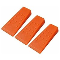 3 Stück Forst-Fällkeile, 140 mm ABS-Kunststoff, Fällkeil zum kontrollierten Fällen von Bäumen (Orange) - Lablanc von LABLANC