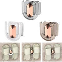 3 Stück Hausschuhe Wandregal, Pantoffelständer, Selbstklebendes Schuhregal zur Wandmontage, Wandmontage ohne Bohren, Selbstklebendes Schuhregal für von LABLANC