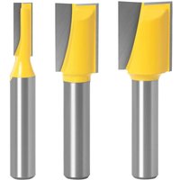 3-teiliger 8-mm-Vollhartmetall-Fräser mit Reinigungsboden für CNC-Holzbearbeitung von LABLANC