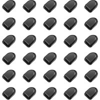 Lablanc - 30er-Pack unsichtbare Klebehaken, schwarze selbstklebende Haken, schwarze Handtuchhaken, selbstklebende Kleiderhaken, Badezimmerhaken, von LABLANC