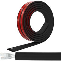 3M Kabelkanal, selbstklebende Boden-Kabelbrücke, flexibler PVC-Bodenkabelschutz, Schreibtisch-Kabelabdeckung, Kabelschutz und von LABLANC