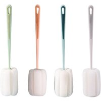 4-teiliges Set: Reinigungsschwamm für Gläser, weiche Bürste und Flaschenbürste. Hergestellt aus sicheren und ungiftigen Materialien zur Reinigung von von LABLANC
