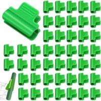 48 Stück Gewächshaus-Clips, 16 mm, Gewächshaus-Rohrstangen-Clip, Gewächshaus-Folien-Clip, Gewächshaus-Klemme, Kunststoff-Netz-Clip, von LABLANC