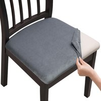 4PCS Stuhl Sitzbezug Jacquard Stuhlbezug für Esszimmer Küche Büro Hotel von LABLANC