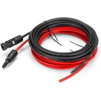 Lablanc - 5 Meter 12 awg Solarpanel-Verlängerungskabel mit MC4-Buchsen- und Stecker-Adapter-Kit (5 m Rot + 5 m Schwarz) von LABLANC