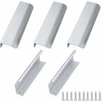 Lablanc - 5 Stück Küchenmöbelgriff 128 mm Silber Aluminium Möbelgriff Küchenschrankgriffe Schubladengriff für Küchenschrank Schublade von LABLANC