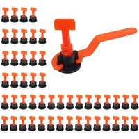 50 Stück wiederverwendbare Fliesen-Nivellier-Abstandshalter, Fliesen-Nivellier-Abstandshalter, Ausgleichssystem, Fliesen-Installations-Tool-Kit für von LABLANC