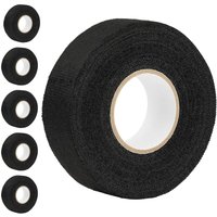 5er-Pack schwarzes Gewebeband für Kabelbäume, 25 mm x 15 m, hitzebeständig, ideal zum Isolieren von Elektrokabeln für Auto und Motorrad 5er-Pack schwarzes Gewebeband für Kabelbäume, 25 mm x 15 m, hitzebeständig, ideal zum Isolieren von Elektrokabeln für Auto und Motorrad von LABLANC
