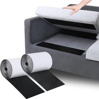 Anti-Rutsch-Kissen, gerolltes Klettband mit Klebstoff, um das Verrutschen von Sofakissen effektiv zu reduzieren (10 cm x 3 m, Schwarz) von LABLANC