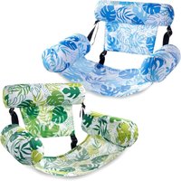 Aufblasbare Schwimmhilfen für Erwachsene, 2er-Pack schwimmende Liegen, aufblasbare Schwimmhilfen für den Pool für Erwachsene, schwimmender Stuhl für Aufblasbare Schwimmhilfen für Erwachsene, 2er-Pack schwimmende Liegen, aufblasbare Schwimmhilfen für den Pool für Erwachsene, schwimmender Stuhl für von LABLANC