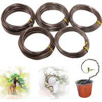 Bonsai-Draht aus Aluminium, 2 mm, flexibler Eisendraht, kreatives Hobby-Set für Bonsai, 5 Größen eloxierter Bonsai-Draht aus Aluminium – 1,0 mm, 1,5 von LABLANC