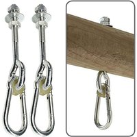 Deckenhaken, Aufhängehaken, Befestigungsschrauben für Schaukel, Betonholz-Sets, Yoga, Hängematte, Hängesessel, 150 kg – 150 mm von LABLANC