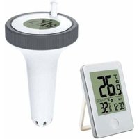 Elektronisches Wassertemperatur-Thermometer mit digitalem Empfänger, Schwimmbad-Thermometer, LCD-Bildschirm für Aquarium/Spa/Fischteich - Lablanc von LABLANC