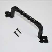 Griff - Aus Stahl - Rustikale Beschläge - 120 mm - Ohne Platte - Schrauben enthalten - Ausführung: Schwarz Griff - Aus Stahl - Rustikale Beschläge - 120 mm - Ohne Platte - Schrauben enthalten - Ausführung: Schwarz von LABLANC