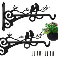 Hängender Pflanzenhalter, 2 Stück Hängende Gartenhalterungen Blumentopfaufhänger mit Schrauben 20 cm für Laternen, Hängekörbe, Vogelkäfige, Windspiele Hängender Pflanzenhalter, 2 Stück Hängende Gartenhalterungen Blumentopfaufhänger mit Schrauben 20 cm für Laternen, Hängekörbe, Vogelkäfige, Windspiele von LABLANC