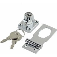 Haspenschloss aus Zinklegierung, Haspenschloss mit Schlüsselschloss und Schraube, Haspenschnallen, praktisches Vorhängeschlossschloss, Haspenschloss aus Zinklegierung, Haspenschloss mit Schlüsselschloss und Schraube, Haspenschnallen, praktisches Vorhängeschlossschloss, von LABLANC