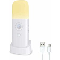Innen-Bewegungsmelder-Licht mit Sockel, dimmbares USB-LED-Nachtlicht von LABLANC